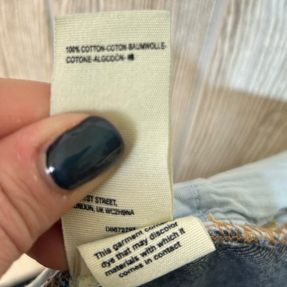 We The Free Distressed Exposed Pocket Jean Shorts with Frayed Hem Size 31 - Picture 14 of 15